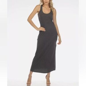 Johnny was calme black racer back maxi dress NWT